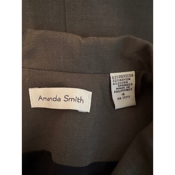 Amanda Smith Olive Green Structured Blazer Size 4 - Picture 3 of 3